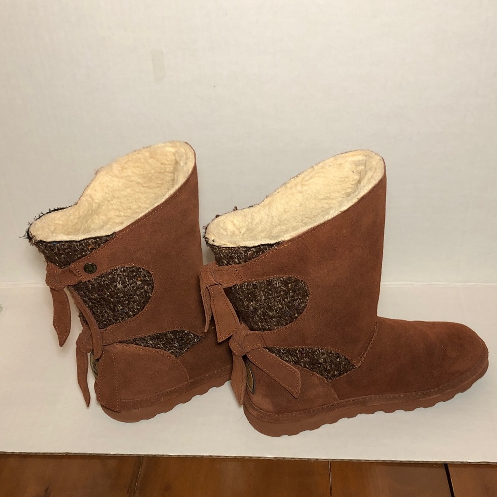 BearPaw Chestnut Suede Winter Boots - Picture 2 of 11